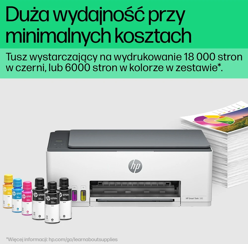 Hewlett Packard (HP) HP Smart Tank 580 AiO Print Scan Copy 12/5ppm Spausdintuvas