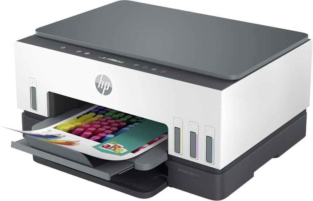 Daugiafunkcis rašalinis spausdintuvas HP Smart Tank 670, spausdinimas / kopijavimas / skenavimas, spalvotas, A4, papildoma rašalo talpykla, automatinis dvipusis, Wi-Fi