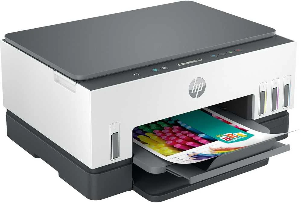 Daugiafunkcis rašalinis spausdintuvas HP Smart Tank 670, spausdinimas / kopijavimas / skenavimas, spalvotas, A4, papildoma rašalo talpykla, automatinis dvipusis, Wi-Fi