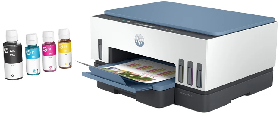 Daugiafunkcis Spausdintuvas - HP Smart Tank 725 A4 4800x1200 DPI 15ppm Wi-Fi