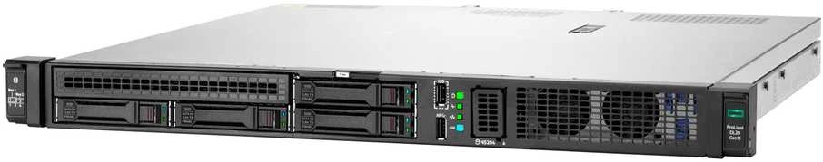 Hewlett Packard (HP) HPE „ProLiant DL20 Gen11 E-2434“ 3,4 GHz 4 c 1 P 32 GB-U 4 SFF 2 x 480 GB SATA SSD 800 W PS ES serveris