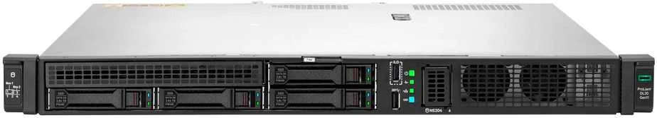 Hewlett Packard (HP) HPE „ProLiant DL20 Gen11 E-2434“ 3,4 GHz 4 c 1 P 32 GB-U 4 SFF 2 x 480 GB SATA SSD 800 W PS ES serveris
