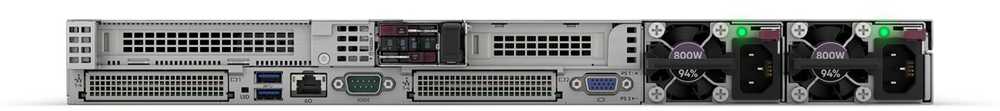 Hewlett Packard (HP) HPE „ProLiant DL325 Gen11 9224“ 2,5 GHz 24c 64GB-R 8SFF MR408i-o 2x480GB SATA SSD 2x1000W RPS ES serveris