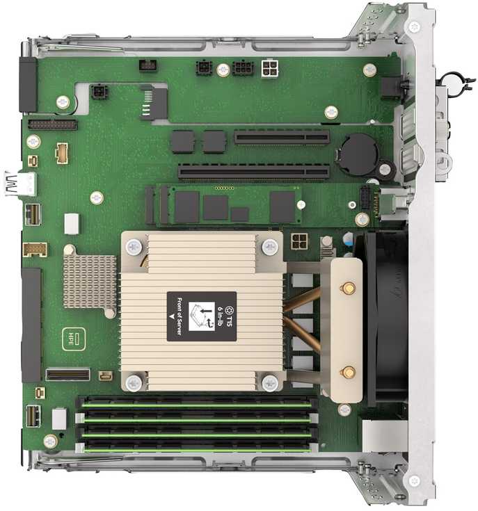 Hp Enterprise Hewlett Packard (HP) HPE ProLiant MicroServer Gen11 G7400 2c 16GB-U 4LFF-NHP 1TB HDD 180W Ext PS EMEA Cmp modulio serveris