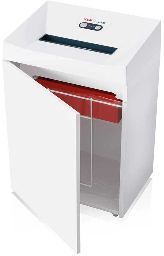 HSM 2353111 HSM Pure 530 - skersinis pjūvis 4,5x30 mm/ 14-16 lapų 80 g/ 80 l šiukšliadėžė/ P-4