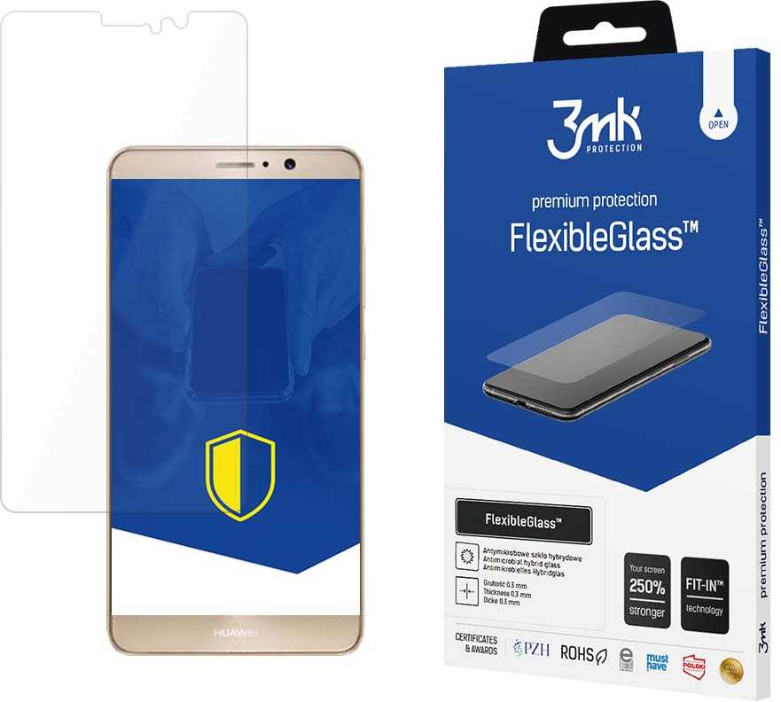 3MK FlexibleGlass Screen protector, Huawei, Mate 9, Hybrid glass, Transparent