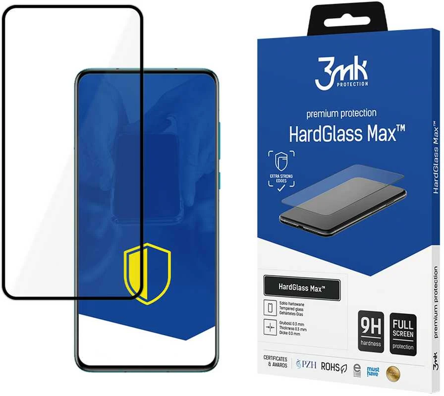 3Mk Protection Grūdintas sustiprintas stiklas 3mk HardGlass Max juodas Huawei P40 Pro + 5G