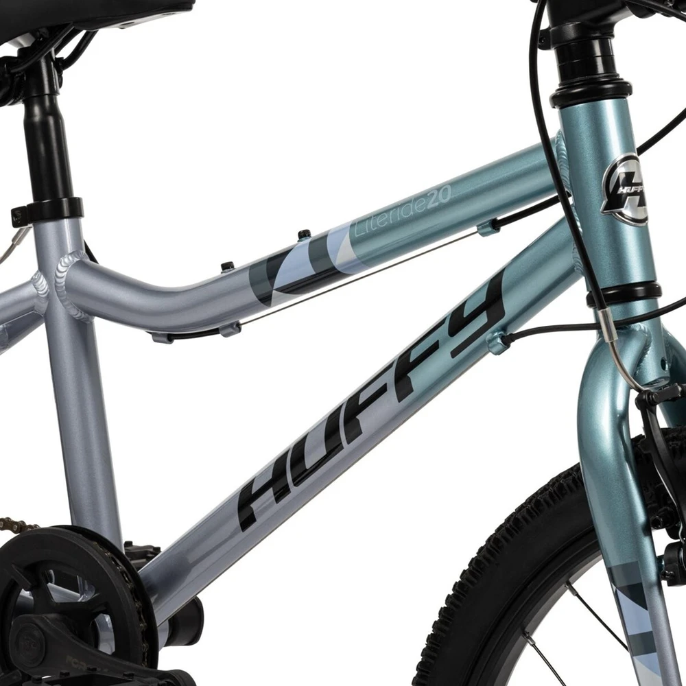 Huffy Literide Alu 20” bike, sidabrinis and turquoise (23005W)