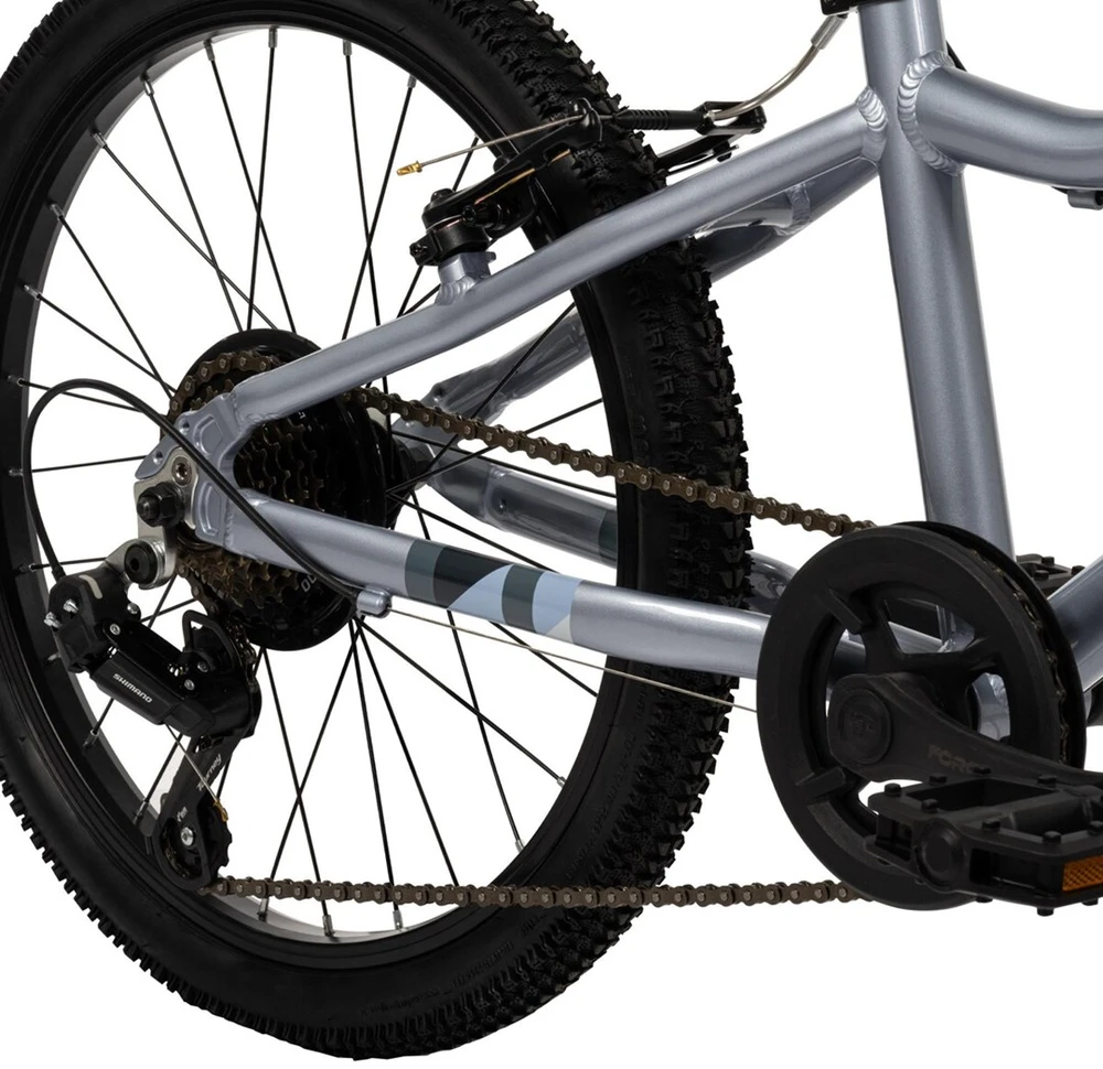 Huffy Literide Alu 20” bike, sidabrinis and turquoise (23005W)