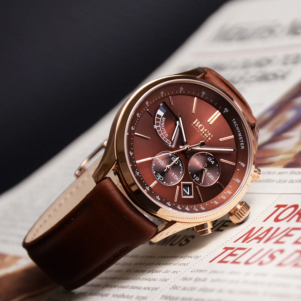LAIKRODIS VYRIŠKAS HUGO BOSS 1513605 GRAND PRIX (zh047a)