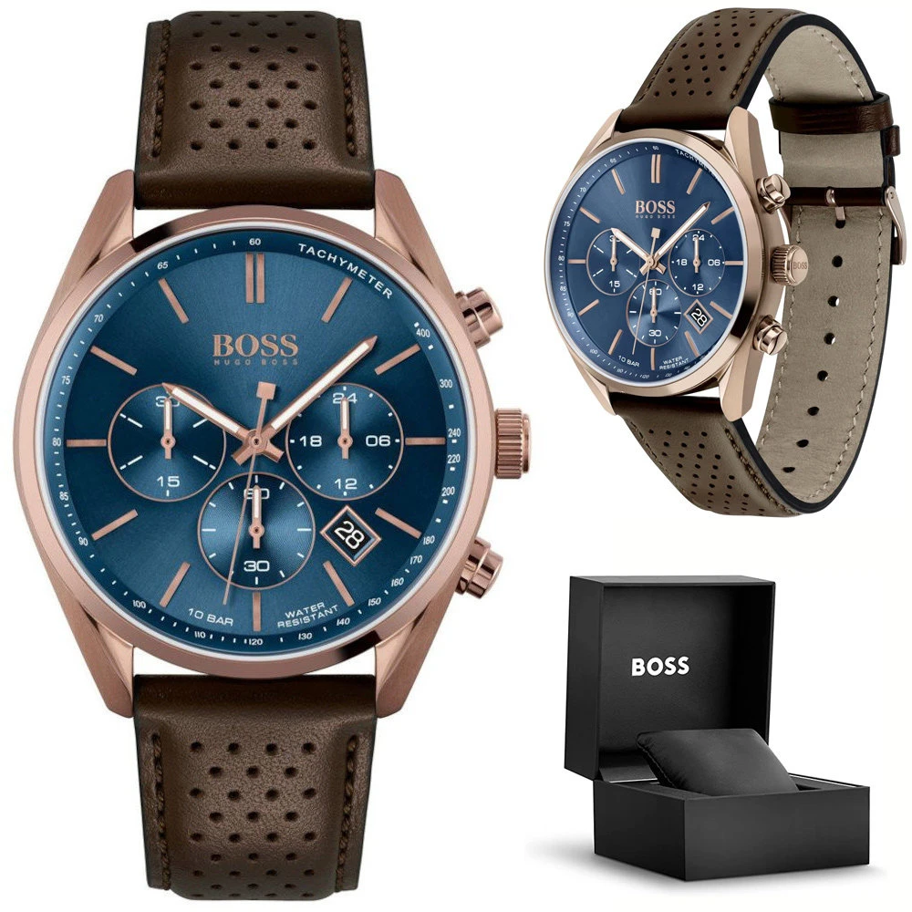 HUGO BOSS vyriškas laikrodis 1513817 CHAMPION (zh052c)