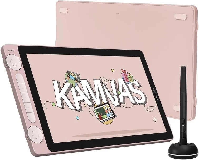 HUION Kamvas 13 graphic tablet Rožinė 5080 lpi 293.76 x 165.24 mm USB