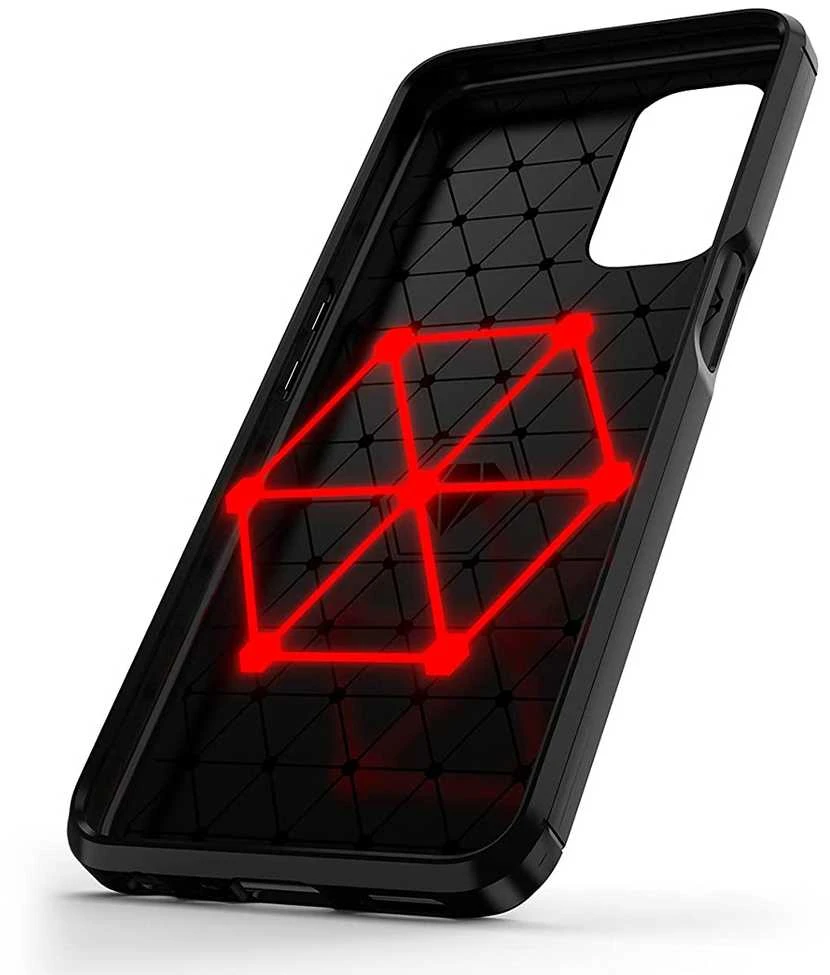 Hurtel Carbon dėklas skirtas OnePlus Nord N200 5G, juodas