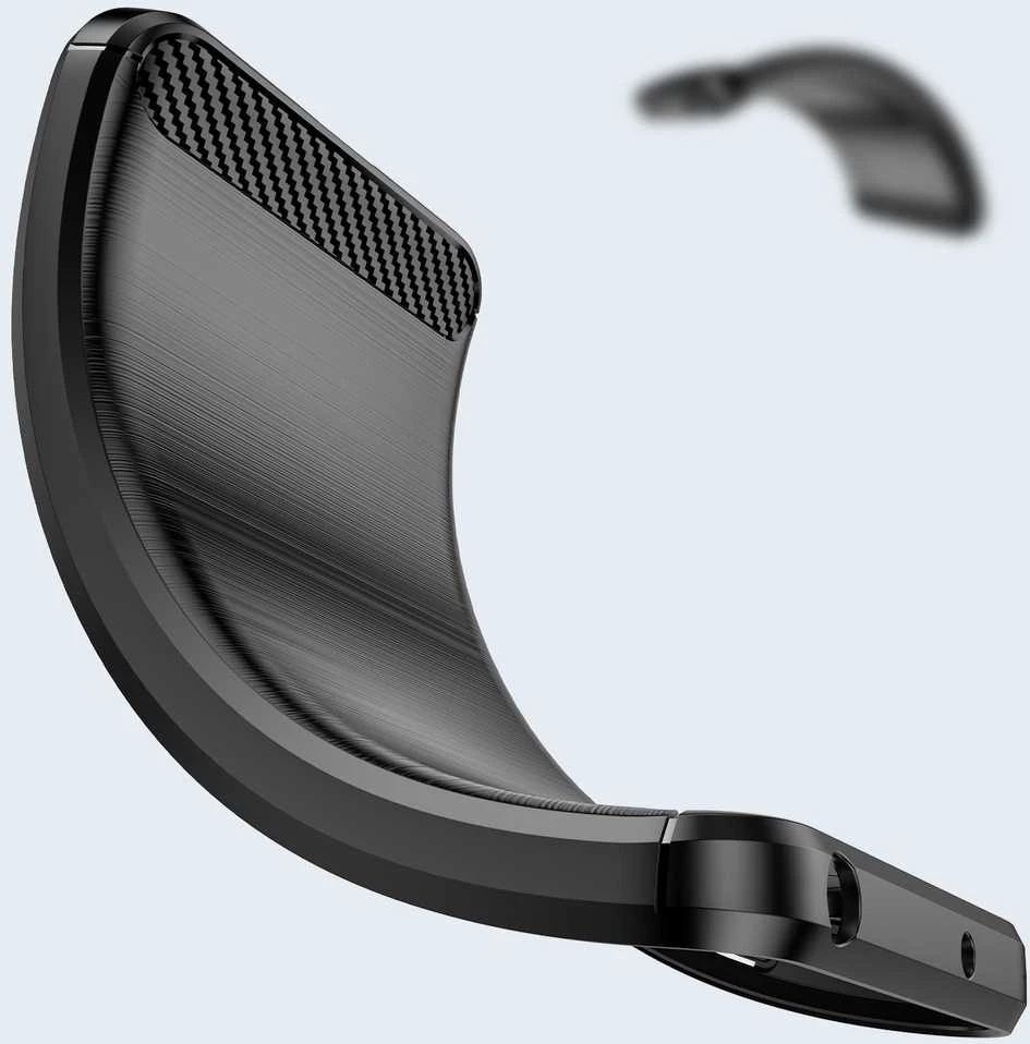 Hurtel Carbon dėklas skirtas Motorola Moto G Play 2022, juodas