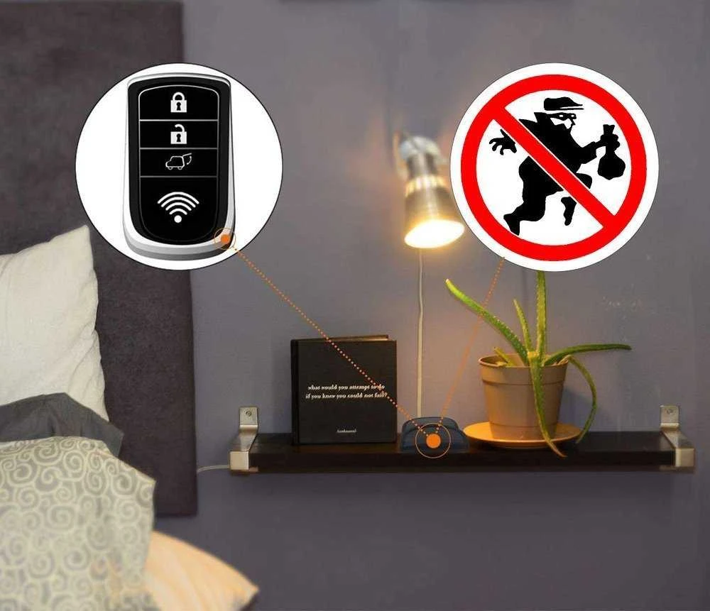 Hurtel Apsaugos nuo vagystės automobilio raktų dėklas radijo blokavimo dėklas be rakto Faraday Box Faraday narvas 14cm su 10cm juodos spalvos