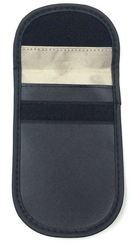 Hurtel Apsaugos nuo vagystės automobilio raktų dėklas radijo blokavimo dėklas be rakto Faraday Box Faraday narvas 14cm su 10cm juodos spalvos