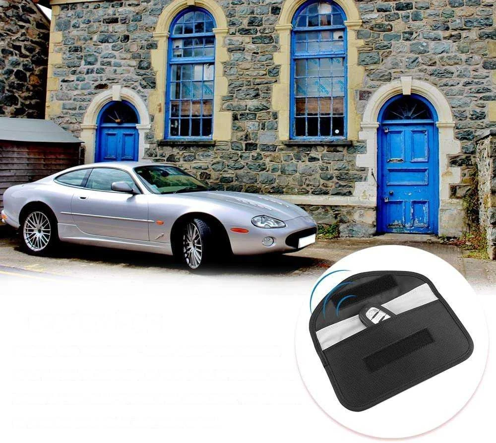 Hurtel Anti-theft dėklas skirtas Car Keys Phone Radio Blocking Faraday Box Faraday Cage 20cm x 11cm juodos spalvos