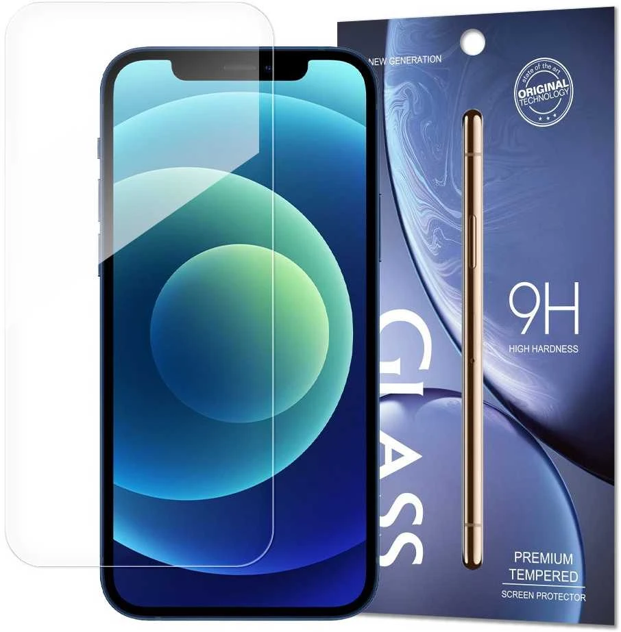 Hurtel Apsauginis stiklas 9H ekrano apsauga iPhone 12 Pro / iPhone 12 (pakuotė – vokas)