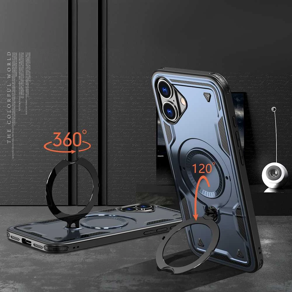 Hurtel Hybrid Armor Trendy MagSafe Apple iPhone 16 Plus – dėklas teleofnui mėlynos spalvos