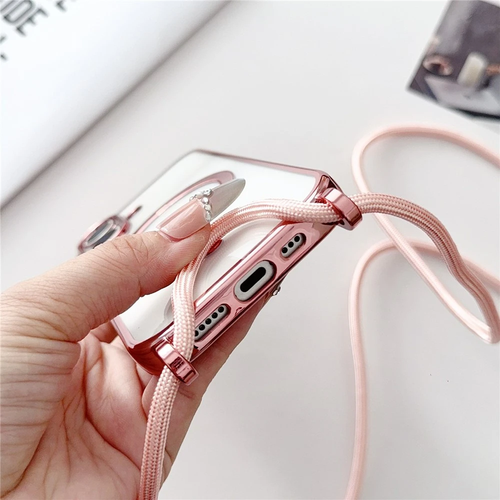 Dėklas Marka Niezdefiniowana - iPhone 17 Case with Crossbody Strap, MagSafe Compatible - Juodas