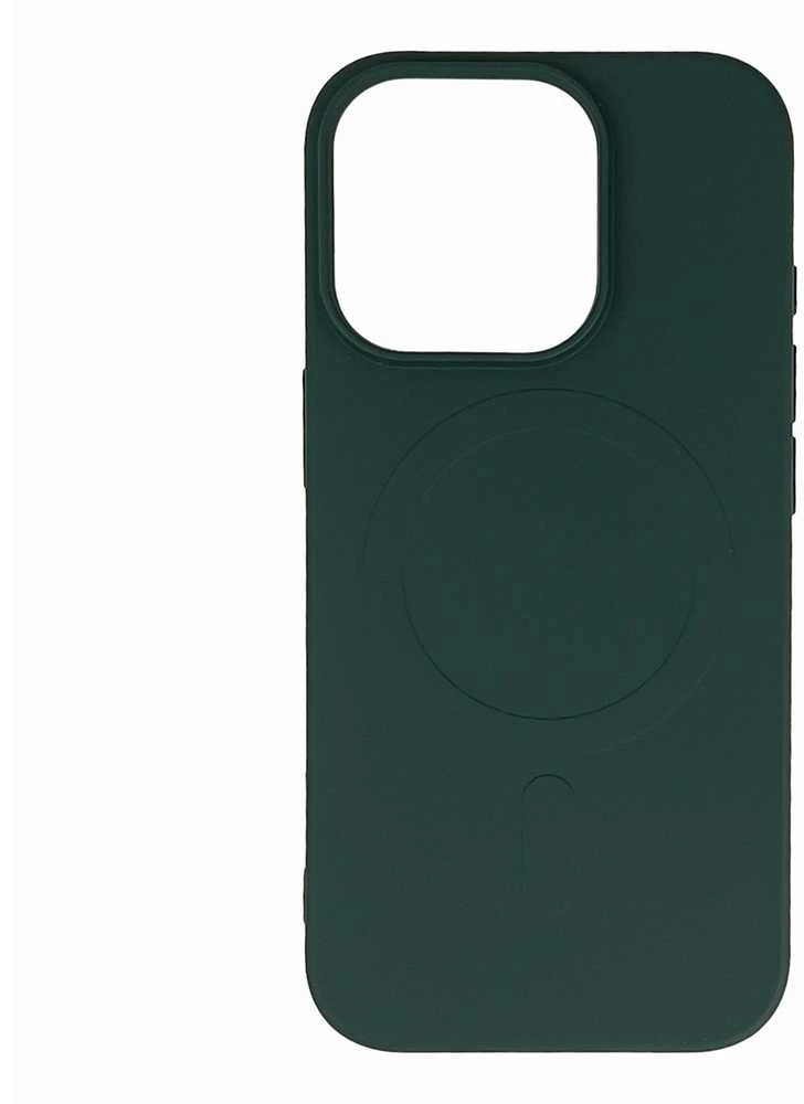Hurtel Liquid Silikoninis MagSafe Apple iPhone 16 Pro – dark dėklas telefonui žalios spalvos