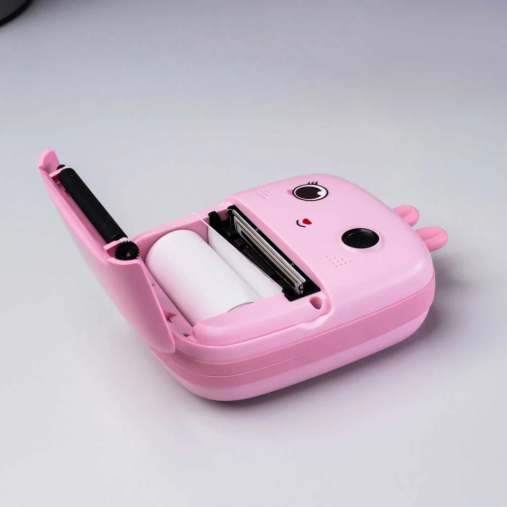 Hurtel Mini Thermal Spausdintuvas for Kids with Camera and Camcorder - Rožinė