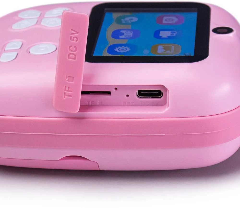 Hurtel Mini Thermal Spausdintuvas for Kids with Camera and Camcorder - Rožinė