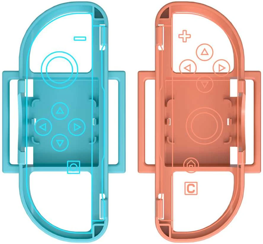 Hurtel Nintendo Switch 15-in-1 Family Priedas Pack 2 - Oranžinis and Mėlyna Set