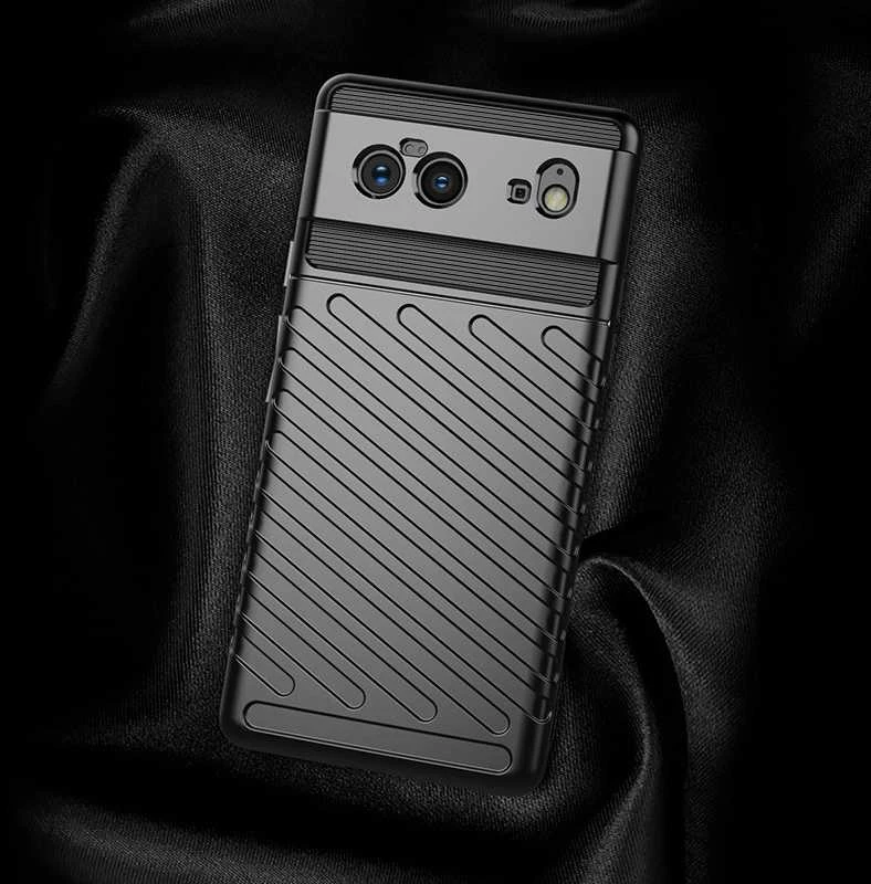 Hurtel Thunder Flexible Tough Rugged TPU Google Pixel 6 dėklas telefonui juodos spalvos