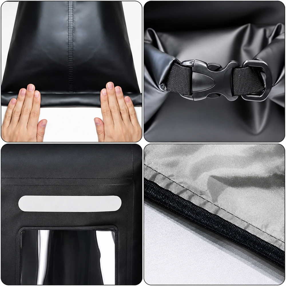 Hurtel WNA-15L waterproof bag for a 15 l sup kayak with an RFID blocking divider - juodas