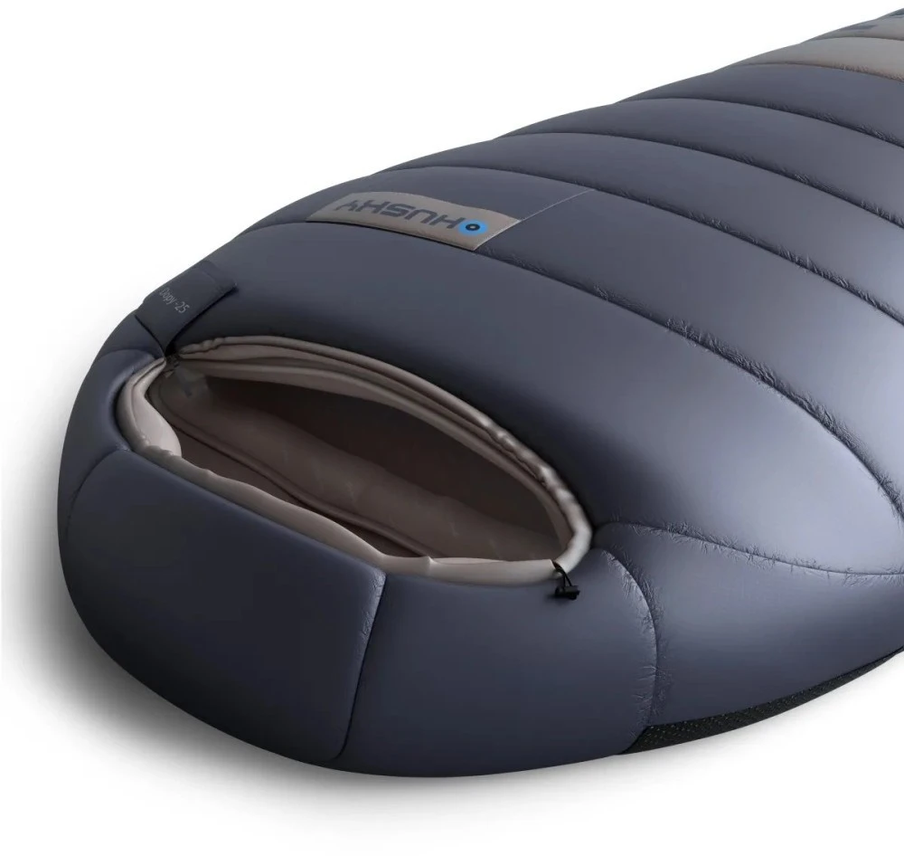 Husky DOPY Down Sleeping Bag -25 °C, 85 × 220 cm, 1.69 kg, Mėlyna-Pilkas