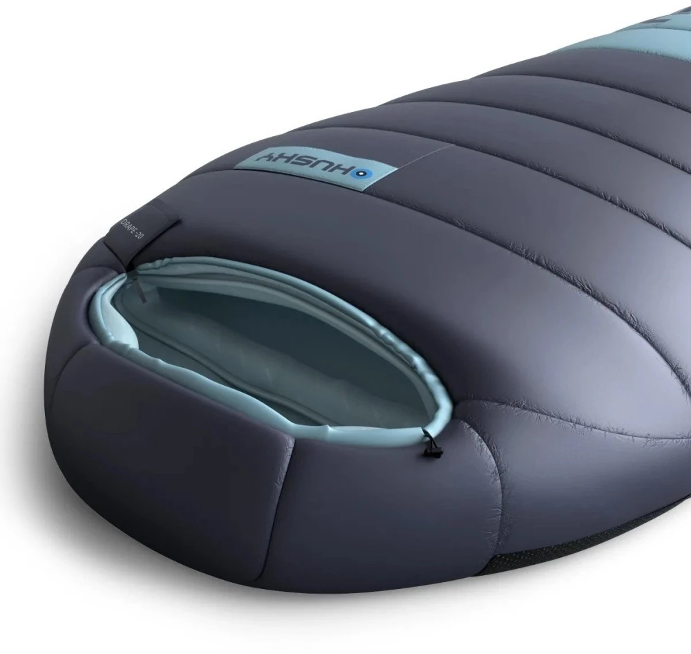 Husky DRAPE Down Sleeping Bag -20 °C, 85 × 220 cm, 1.25 kg, mėlynas