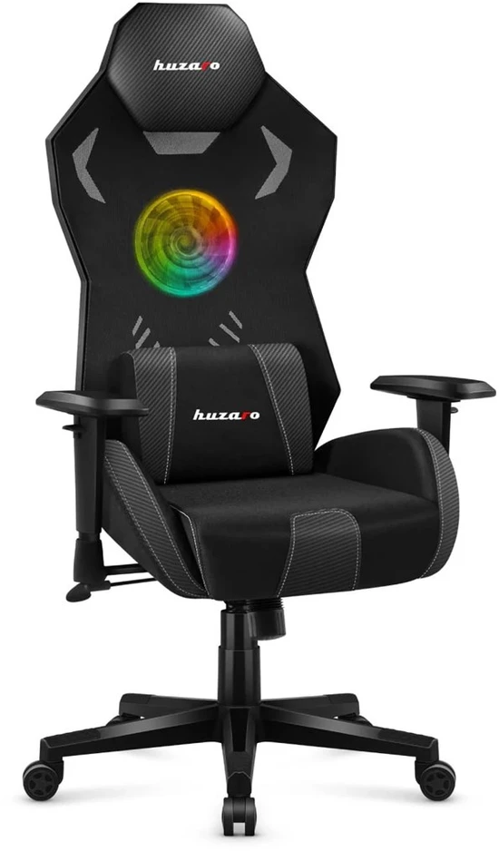 Huzaro Combat 7.6 RGB Juodas žaidimų kėdė su ventiliatoriumi