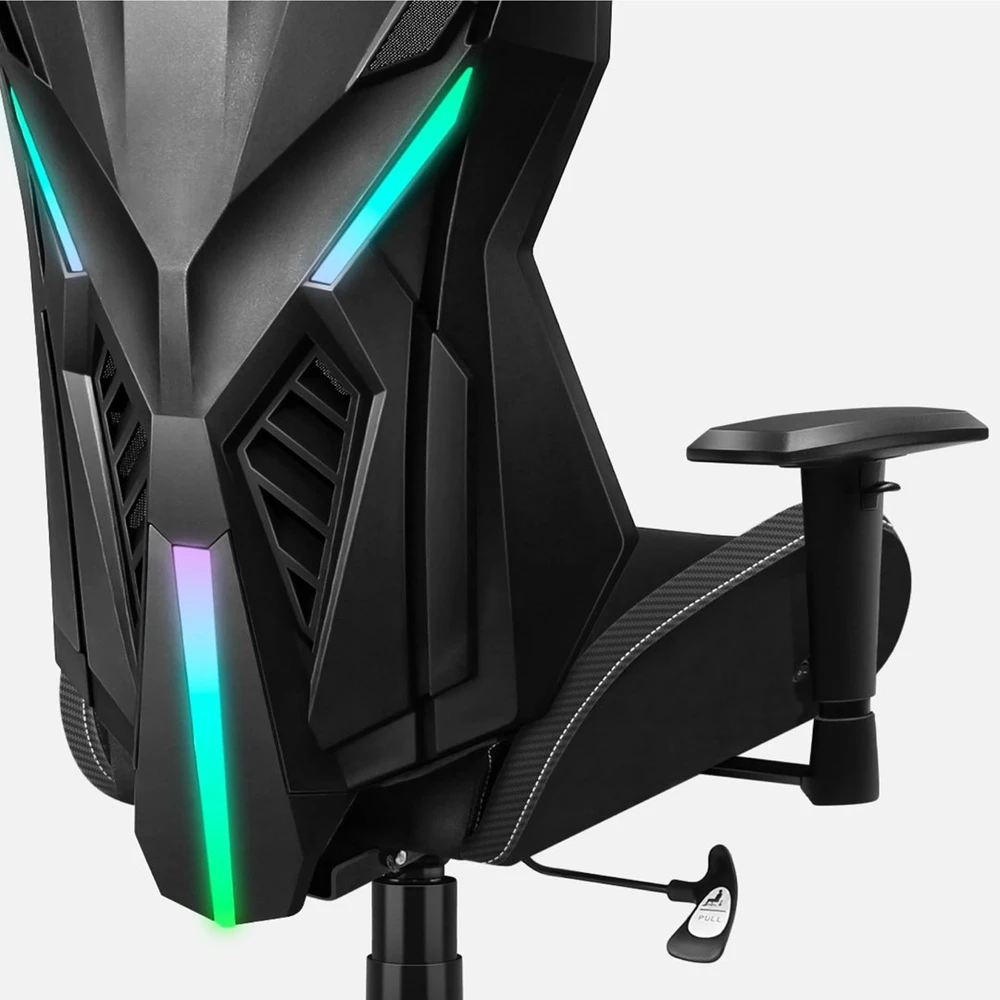 Huzaro Combat 7.6 RGB Juodas žaidimų kėdė su ventiliatoriumi