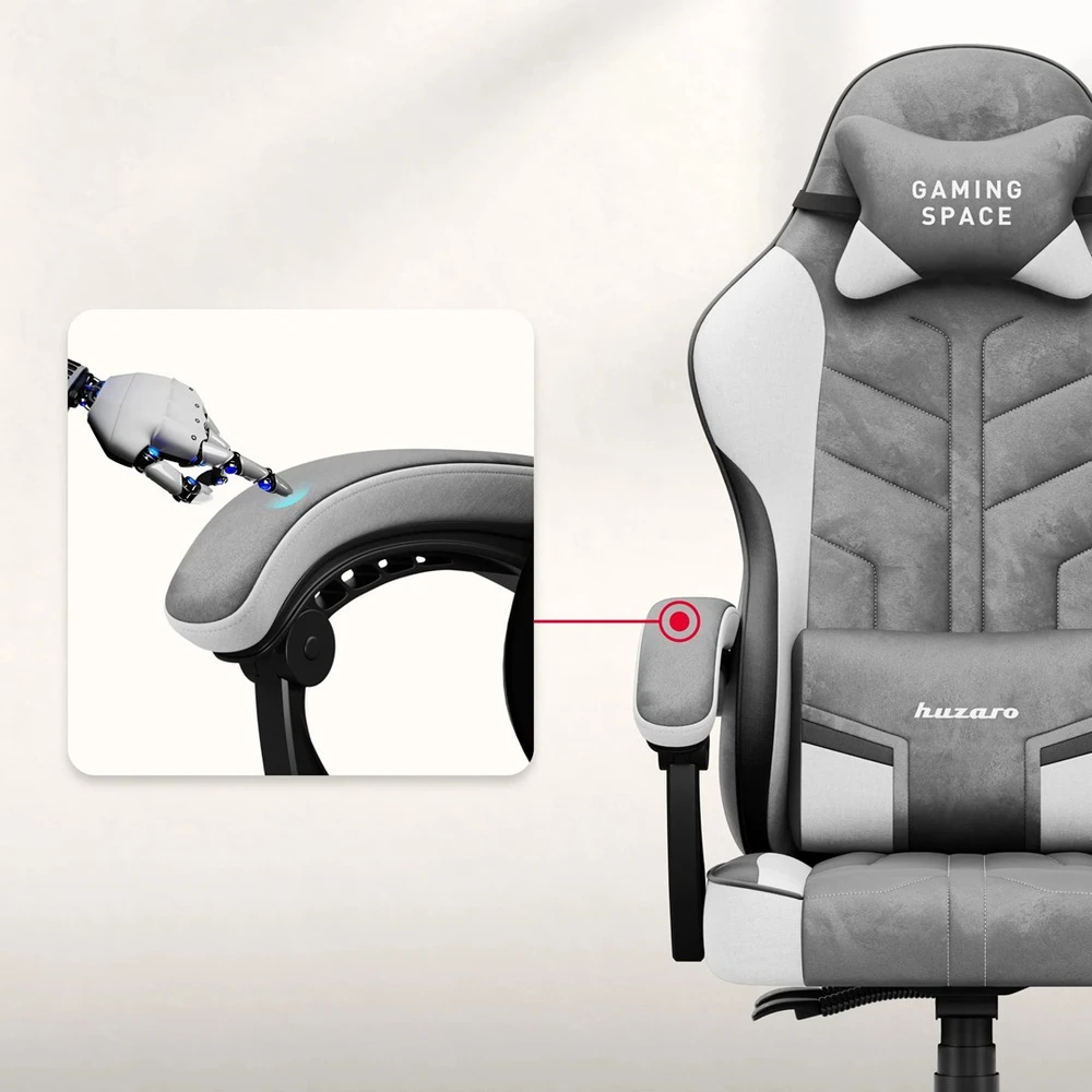 Huzaro Force 2.7 Pilkas Gaming Chair