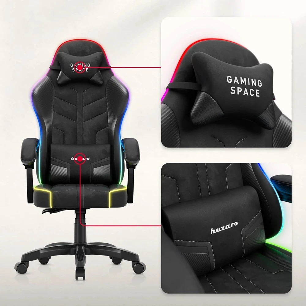Huzaro Force 2.7 RGB Juodas Gaming Chair