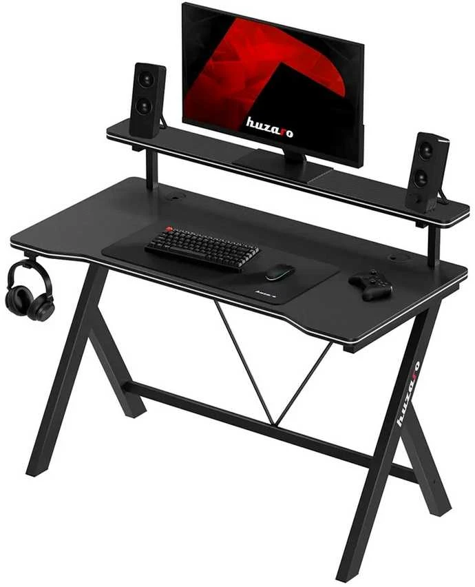 Žaidimų stalas Huzaro Hero 1.9, juodos spalvos