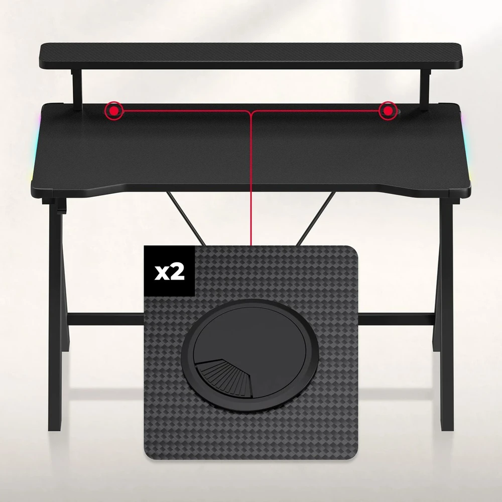 Huzaro Hero 1.9 RGB Juodas