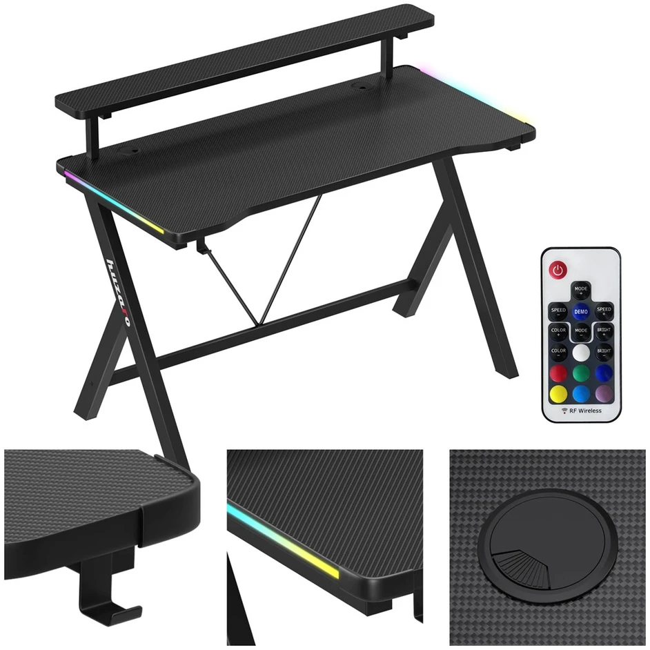 Huzaro Hero 1.9 RGB Juodas