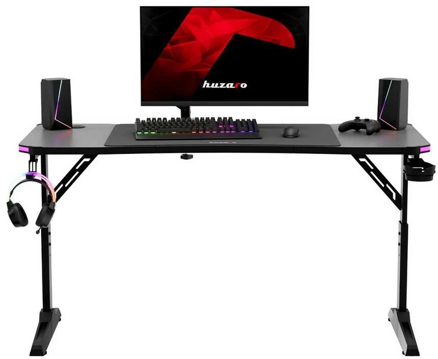 Huzaro Hero 3.6 RGB Juodas gaming desk