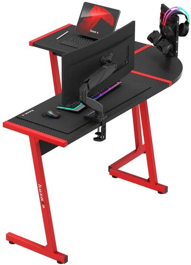 "Huzaro Hero 6.0 Raudona" raudonas žaidimų stalas