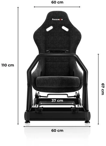 Lenktynių kokpitas „HUZARO SPEED 9.0“, iki 150 kg, reguliuojamas, su LED apšvietimu