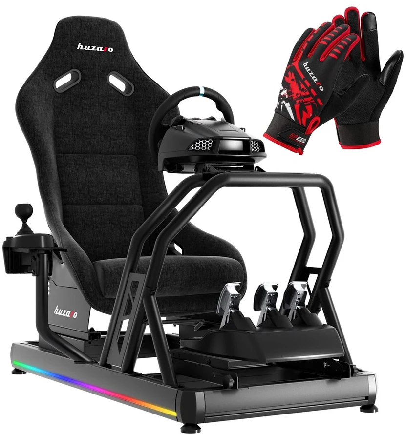 Lenktynių kokpitas „HUZARO SPEED 9.0“, iki 150 kg, reguliuojamas, su LED apšvietimu