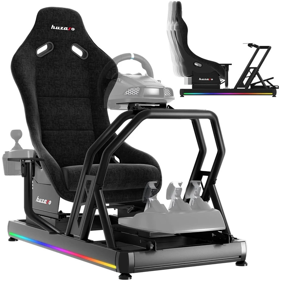 Lenktynių kokpitas „HUZARO SPEED 9.0“, iki 150 kg, reguliuojamas, su LED apšvietimu