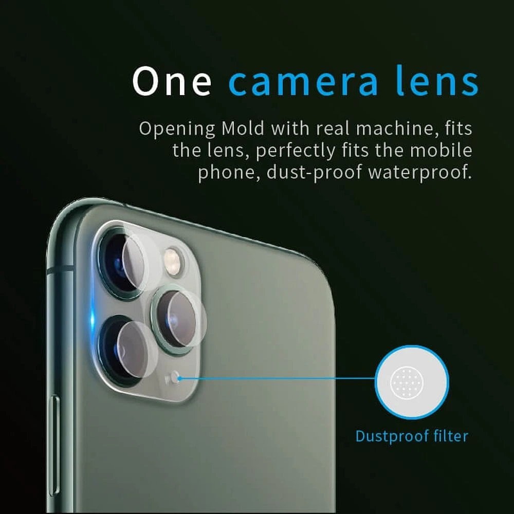 „Bestsuit Flexible Hybrid Glass“ skirtas „Apple iPhone 16 Pro“ / „16 Pro Max“ fotoaparatų objektyvams