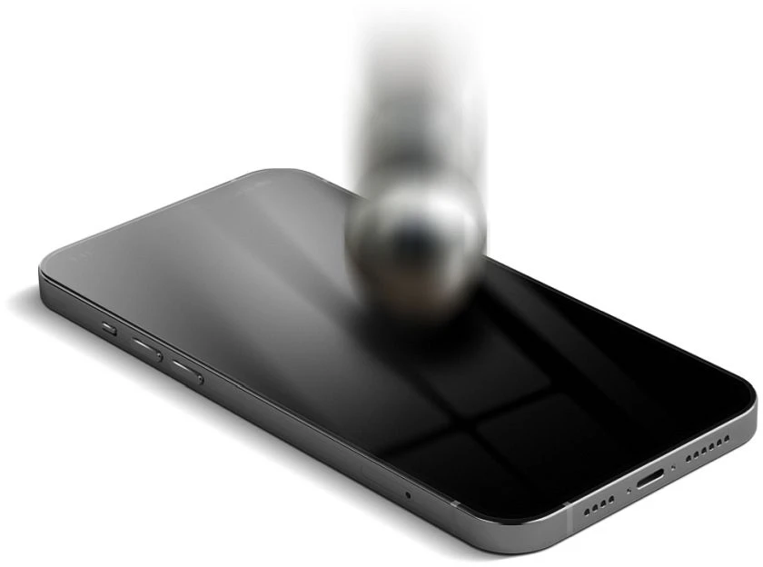 Hybrid glass to iPhone 17 PRO / 18 PRO Forcell Flexible 5D juodas