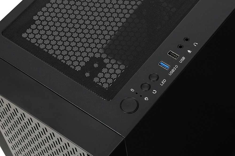 Kompiuterio Korpusas - iBox CETUS 903 Midi Tower Micro ATX/ATX, 29cm GPU, 16cm CPU Aušintuvas, Juodas