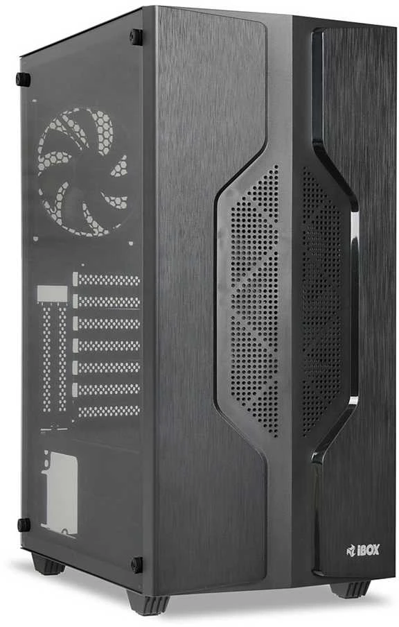 Kompiuterio Korpusas - iBox CETUS 908 Midi Tower ATX, 7 Diskai, Antipirštinis Filtras Juodas