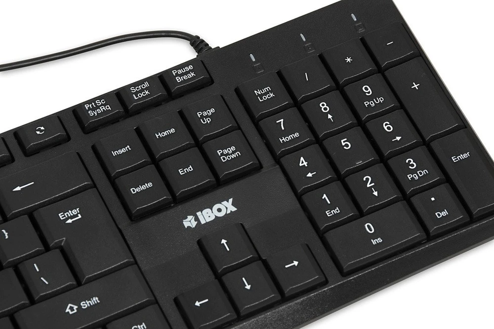 iBox IKC2010B klaviatūra Home USB QWERTY English Juodas