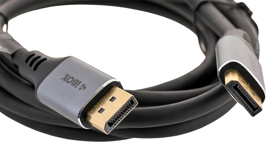 „iBox ITVDP013 DisplayPort“ kabelis 4K 60Hz auksinis kištukas 3 m